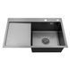 Комплект кухонної мийки Kroner KRP Schwarze - 7849RHM PVD ST4303 ST42176 фото 4