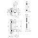 Набор 3 в 1 для ванной комнаты Kroner Edelstahl Kubus PVD063 SS12548 фото 26