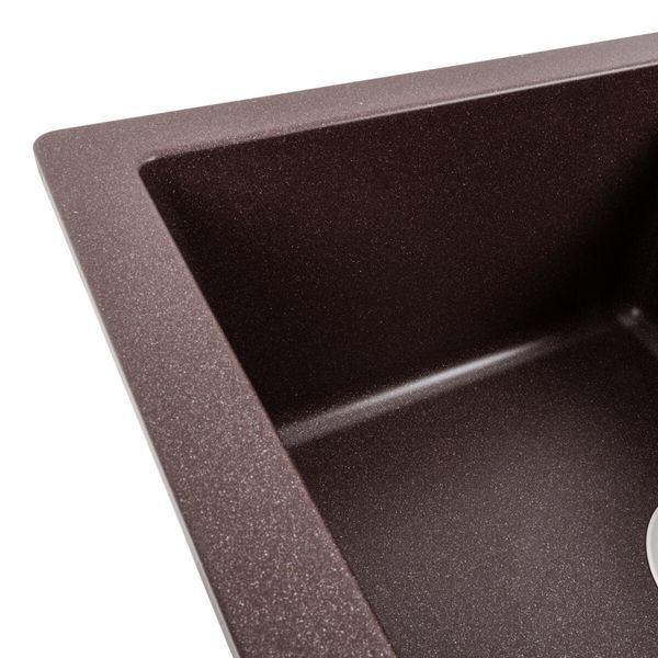 Гранитная мойка для кухни Platinum 7850W TOSKANA матовая Мокко 3636 фото