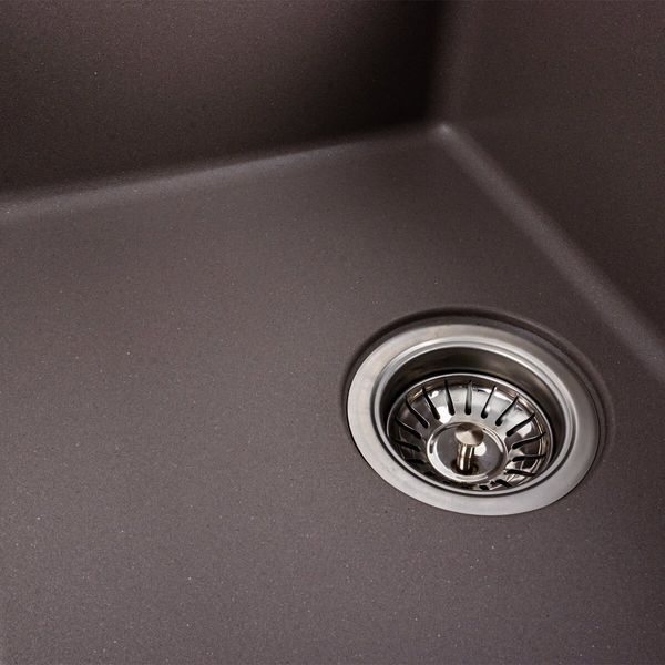 Гранитная мойка для кухни Platinum 6250 ZIRKONE матовая Дюна 41581 фото