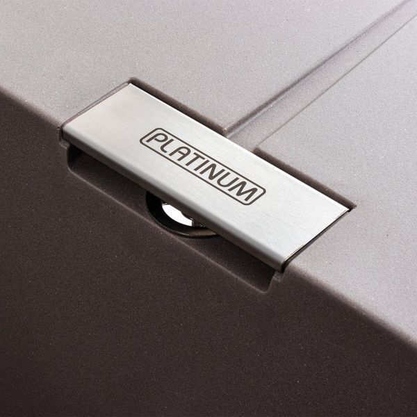 Гранитная мойка для кухни Platinum 6250 ZIRKONE матовая Дюна 41581 фото