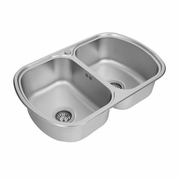 Кухонна мийка з нержавіючої сталі Platinum САТИН 7749D (0,8/180 мм) 11715 фото