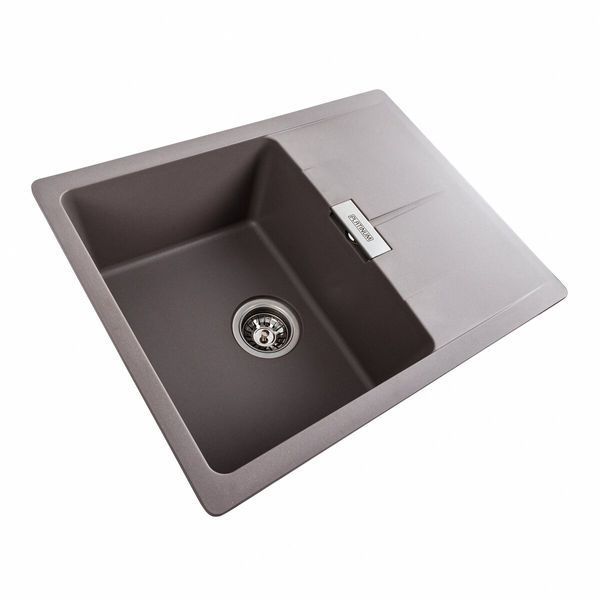 Гранитная мойка для кухни Platinum 6250 ZIRKONE матовая Дюна 41581 фото