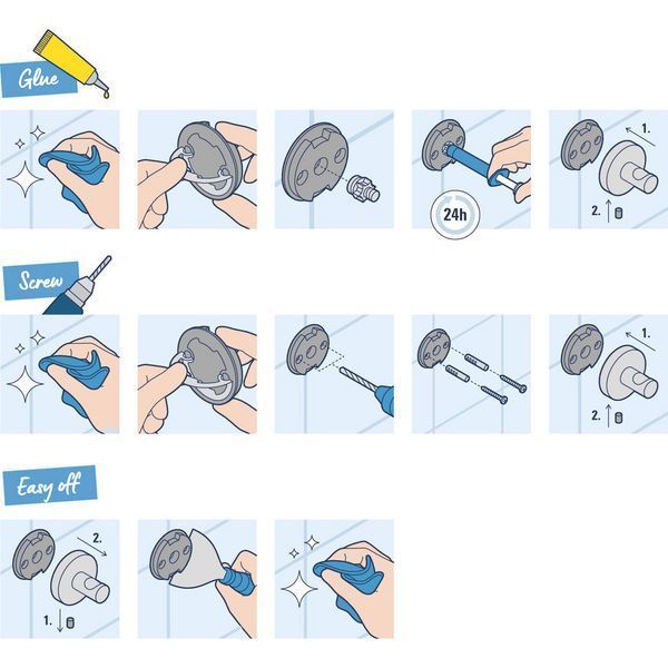 Крючок для ванной комнаты Grohe QuickFix Start 411732430 CV032148 фото