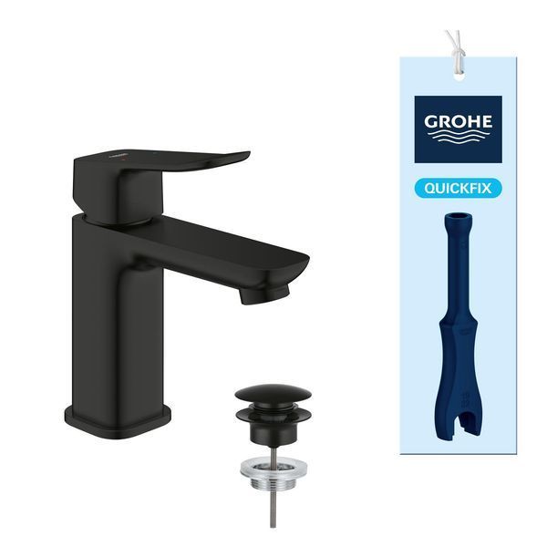 Смеситель для раковины Grohe QuickFix Dice S-Size 1018572430 с донным клапаном CV036200 фото
