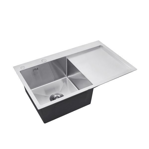 Комплект кухонной мойки Kroner Geb&uuml;rstet - 7849LHM BLK ST33321 фото