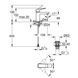 Смеситель для раковины Grohe QuickFix Dice S-Size 1018572430 с донным клапаном CV036200 фото 2