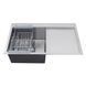 Комплект кухонної мийки Kroner KRP Geb&uuml;rstet 78х49LHM BLK04 nichel SL54729 фото 5