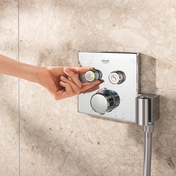 Душова система прихованого монтажу термостатична Grohe QuickFix Precision SmartControl Cube 34876000 CV033248 фото