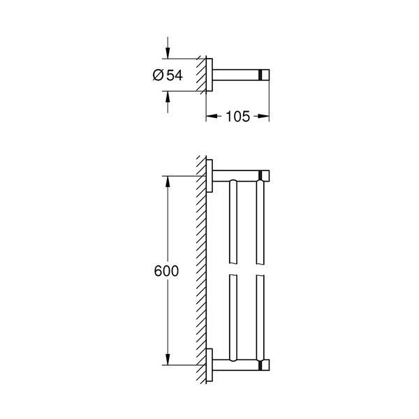 Тримач для рушників Grohe QuickFix Start 41203000 CV034622 фото