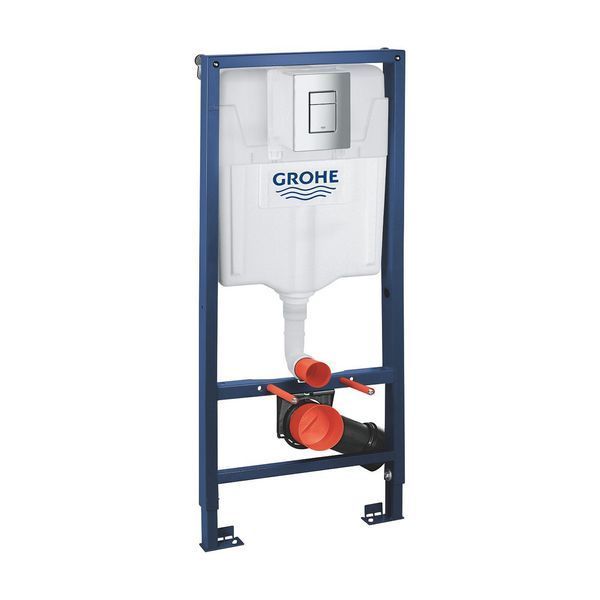 Комплект 4 в 1: Інсталяція Grohe Rapid SL 3 в 1 38772001 + Унітаз підвісний безобідковий Kroner Eifel WHI493436 TORNADO з сидінням (38772001KE493436T) CV035171 фото