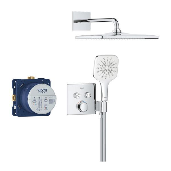 Душова система прихованого монтажу термостатична Grohe QuickFix Precision SmartControl Cube 34876000 CV033248 фото