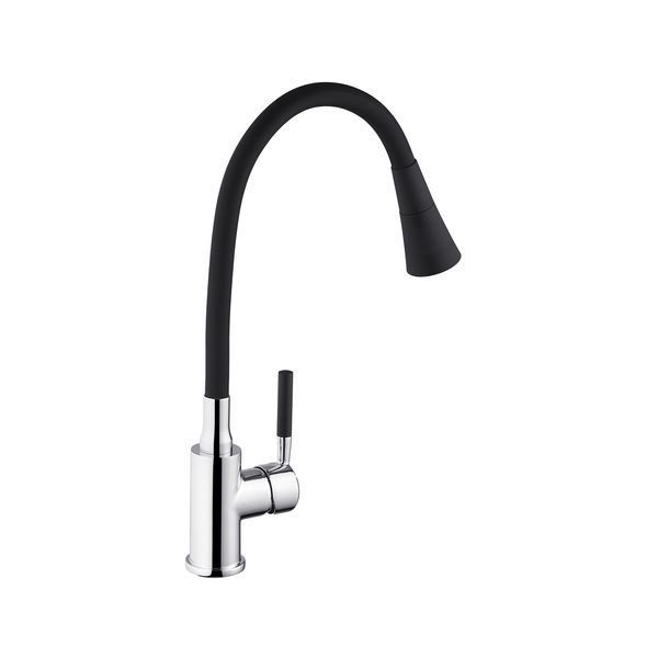 Комплект кухонної мийки Kroner KRP Derby - 5843HM Brush BLK ST27280 фото