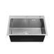 Комплект кухонної мийки Kroner KRP Derby - 5843HM Brush BLK ST27280 фото 4
