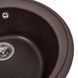 Гранитная мойка для кухни Platinum 510 LUNA матовая Мокко 3325 фото 4