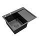 Кухонна мийка Kroner KRP Schwarze - 6350LHM PVD (3.0/1.0 мм) CV031322 фото 4
