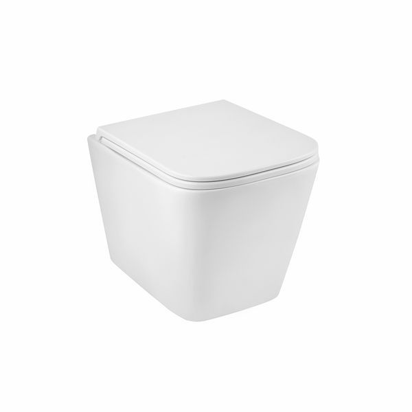 Комплект 4 в 1: Инсталляция GROHE Solido 3 в 1 3884966Q + Унитаз безободковый Kroner Eifel WHI493436 TORNADO с сиденьем Slim Duroplast / Soft-close / Quick relase KE493436WHIT (3884966KE493436T) CV035172 фото
