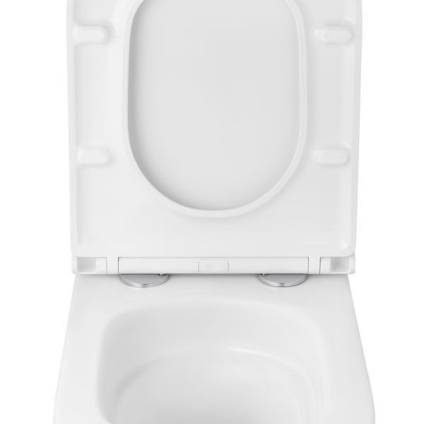 Комплект 4 в 1: Инсталляция GROHE Solido 3 в 1 3884966Q + Унитаз безободковый Kroner Eifel WHI493436 TORNADO с сиденьем Slim Duroplast / Soft-close / Quick relase KE493436WHIT (3884966KE493436T) CV035172 фото