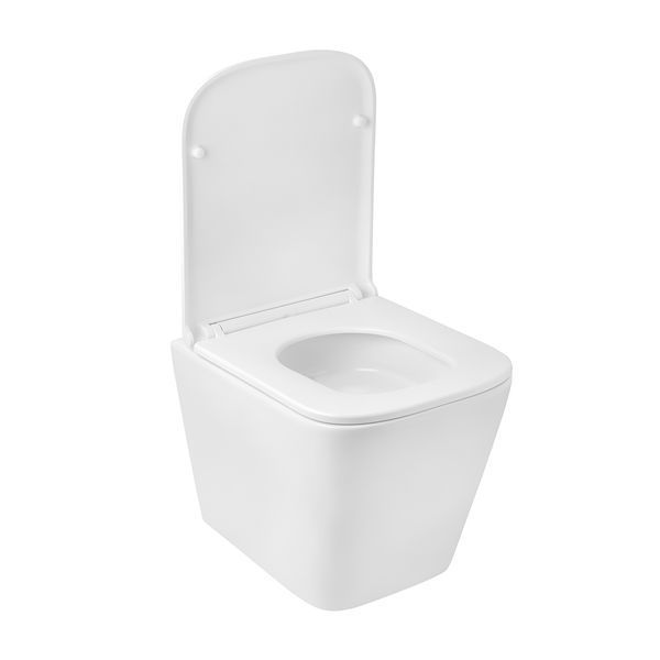 Комплект 4 в 1: Инсталляция GROHE Solido 3 в 1 3884966Q + Унитаз безободковый Kroner Eifel WHI493436 TORNADO с сиденьем Slim Duroplast / Soft-close / Quick relase KE493436WHIT (3884966KE493436T) CV035172 фото