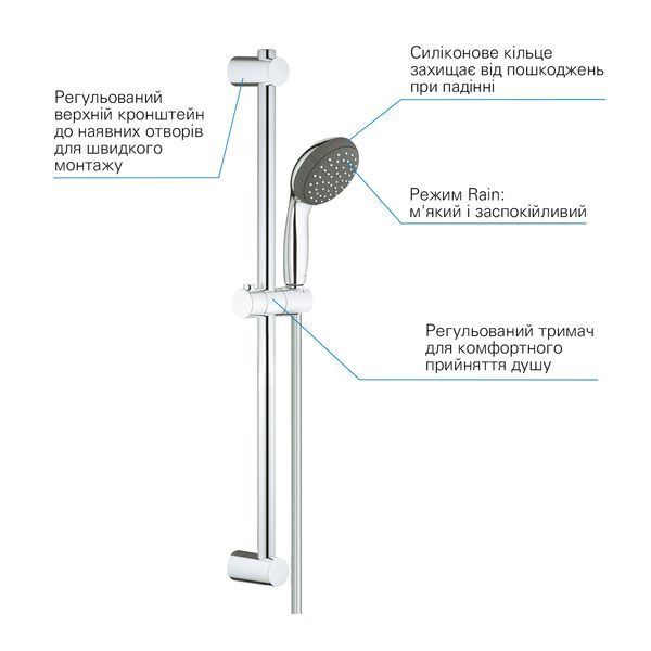 Набор смесителей 3 в 1 для ванной комнаты Grohe QuickFix StartEdge S-Size UA202502SE CV030627 фото
