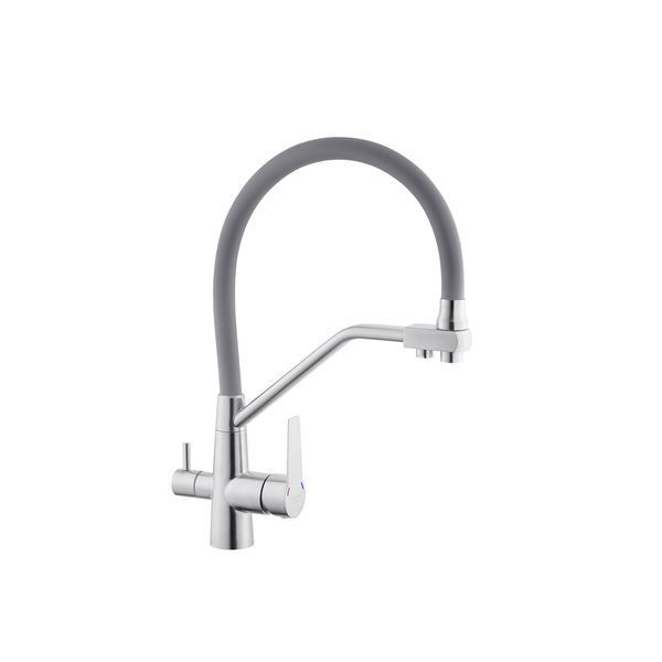 Комплект кухонной мойки KRP Geb&uuml;rstet - HM5050 Edelstahl GRA ST53948 фото