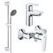 Набор смесителей 3 в 1 для ванной комнаты Grohe QuickFix StartEdge S-Size UA202502SE CV030627 фото 2