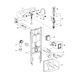 Комплект 4 в 1: Инсталляция GROHE Solido 3 в 1 3884966Q + Унитаз безободковый Kroner Eifel WHI493436 TORNADO с сиденьем Slim Duroplast / Soft-close / Quick relase KE493436WHIT (3884966KE493436T) CV035172 фото 5