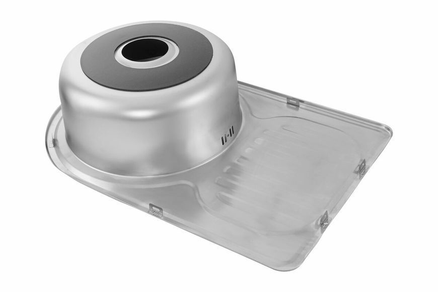 Кухонная мойка из нержавеющей стали Platinum САТИН 6745 (0,8/180 мм) 11536 фото