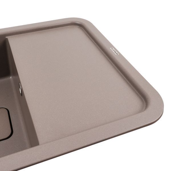 Гранітна мийка для кухні Platinum 7850 CUBE матова Дюна 38764 фото