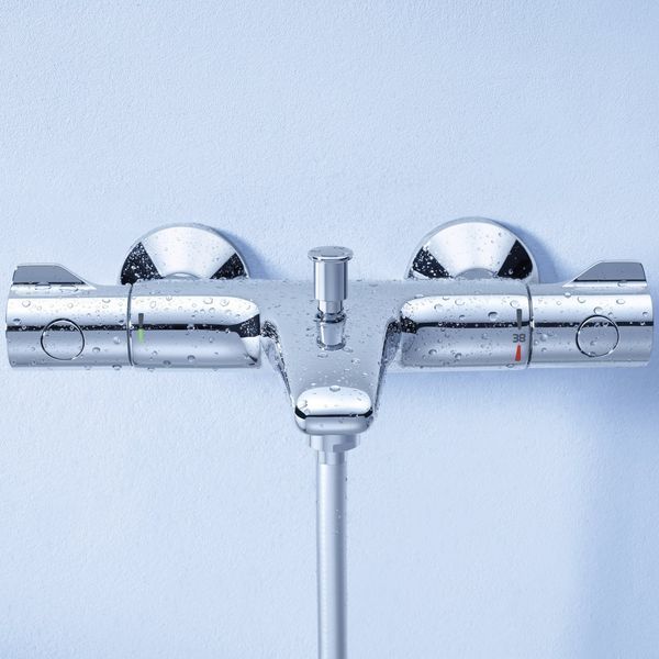 Смеситель для ванны Grohe Grohtherm 800 34567000 с душевым гарнитуром 27948001 (34567001) CV032204 фото