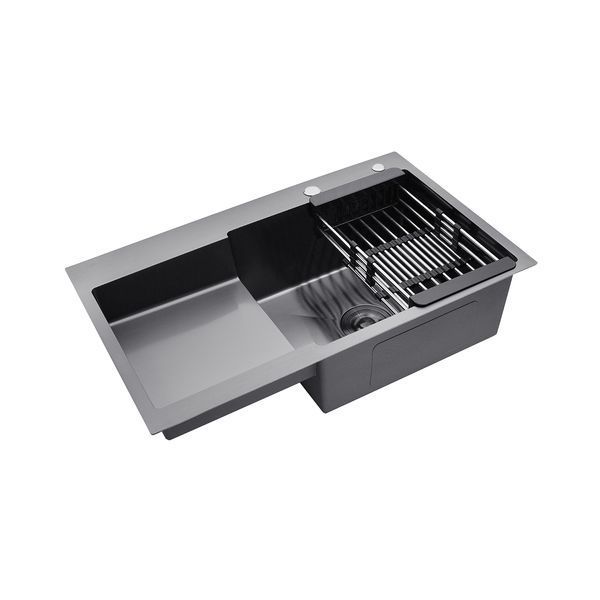 Комплект кухонної мийки KRP Schwarze PVD - 7848RHM ST51421 фото