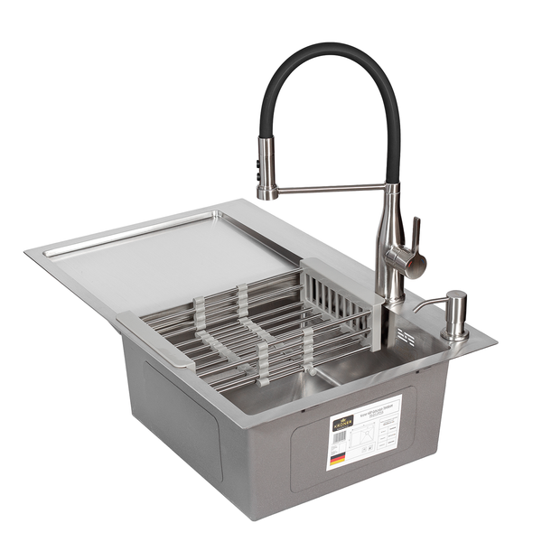 Комплект кухонной мойки KRP Geb&uuml;rstet - 7849RHM ST4304 ST821467 фото
