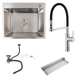 Комплект кухонної мийки Valeso 60х50HM BLK04 Kitchen Line SL73718 фото 1