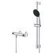 Набор смесителей Grohe Quickfix термостат для душа с душевым гарнитуром Precision Flow THM и смеситель для раковины StartEdge S-Size UA202503TE CV030628 фото 5