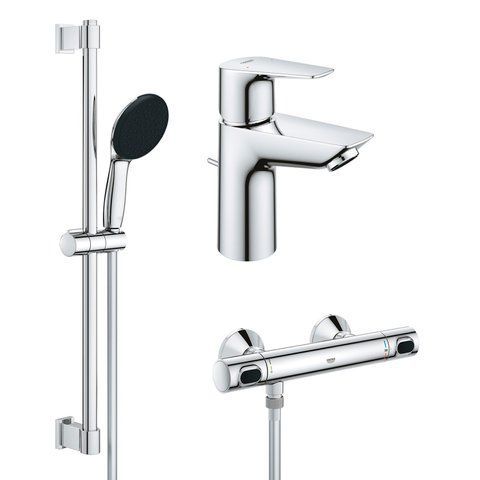 Комплект смесителей для душа с термостатом Grohe QuickFix UA202503TS CV030629 фото