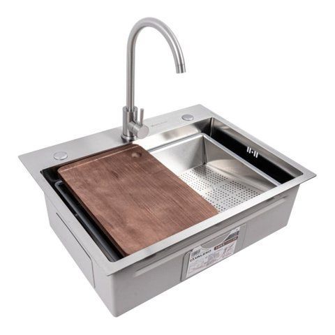 CM 64*50B Кухонна мийка нержавійка (Work station) Valeso Handmade 50198 фото