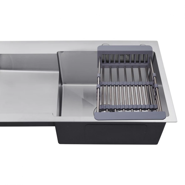 Комплект кухонной мойки Kroner 780х480 RHM Geb&uuml;rstet ST030021 фото