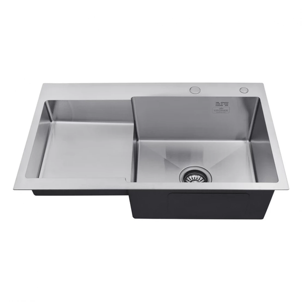 Комплект кухонной мойки Kroner 780х480 RHM Geb&uuml;rstet ST030021 фото