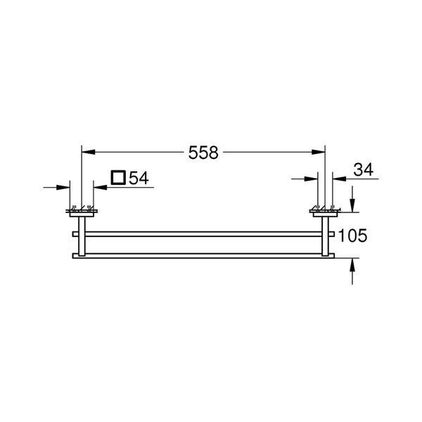 Тримач для рушників Grohe QuickFix Start Cube 411042430 CV034628 фото