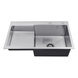 Комплект кухонной мойки Kroner 780х480 RHM Geb&uuml;rstet ST030021 фото 3