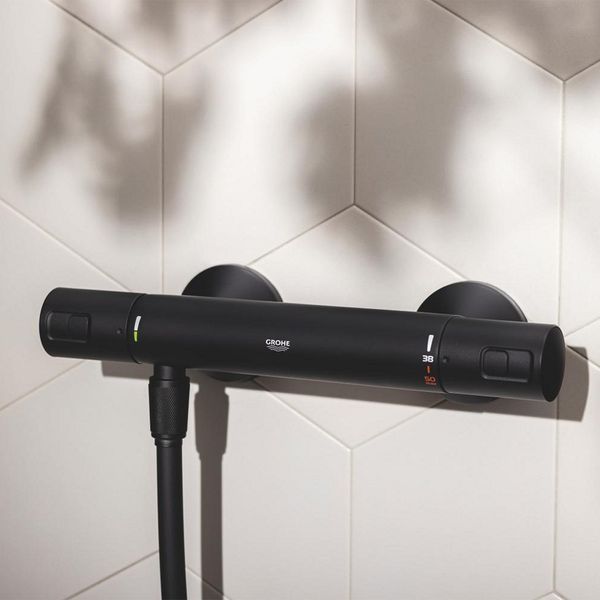 Смеситель термостатический для душа Grohe QuickFix Start Black UA303908T2 CV034630 фото