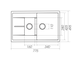 Гранітна мийка для кухні Platinum 7850W TOSKANA матова Чорна GOLD 3964 фото 3