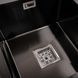 Кухонна мийка Platinum Handmade PVD HDB чорна 780х480х230 на дві чаші (квадратний сифон,3.0/1.0) 36734 фото 6