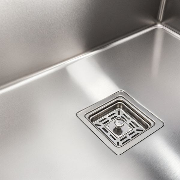 Кухонна мийка нержавійка Platinum Handmade 70*50 HSB (квадратний сифон 3,0/1,0) 37673 фото