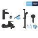 Набор смесителей 3 в 1 для ванной комнаты Grohe QuickFix Start Black UA303301MQ CV032749 фото 17