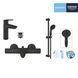 Набір змішувачів 3 в 1 для ванної кімнати Grohe QuickFix Start Black UA303304TM CV032755 фото 16