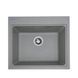Гранитная мойка для кухни Platinum VESTA 5852 матовая Серая 48609 фото 1