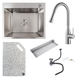 Комплект кухонної мийки Valeso 60х50HM ST02 Kitchen Line SL73441 фото 1