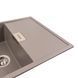 Гранітна мийка для кухні Platinum 8650 DIAMOND матова Дюна 41666 фото 3