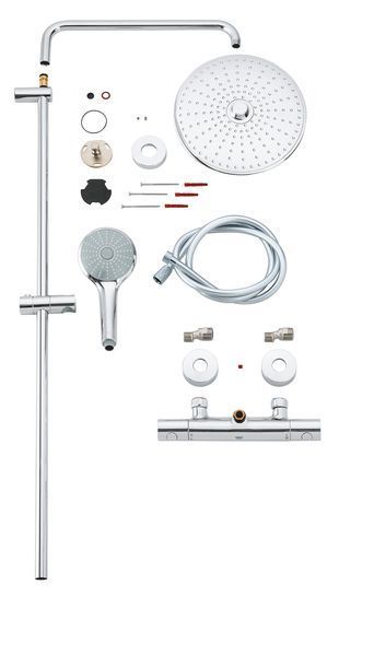 Euphoria System 260 Душова система з термостатом для настінного монтажу (27296002) 27296002 фото